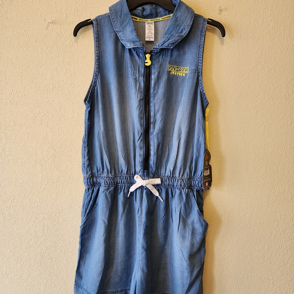 Justice Blue Sleeveless Kids Romper